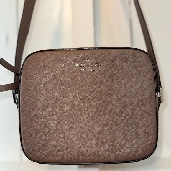 Kate Spade Spring Newbury Crossbody Bag Brown Silver Accents Capsule Wardrobe - Picture 14 of 16